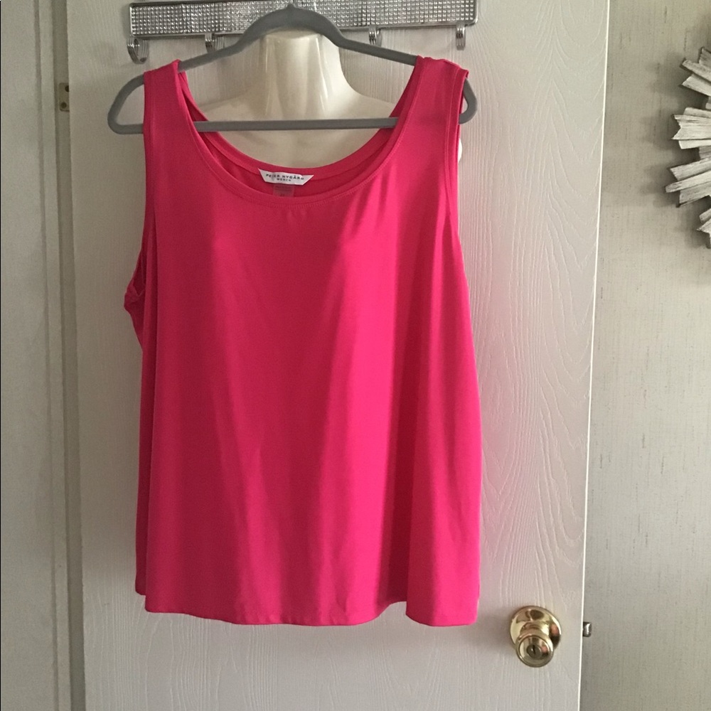 Peter Nygard top  Rose colored pink  top 2X NWT round neck sleeves 🌺🌺